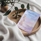 Cloud 9 Bridal Emoji Pictionary Game Card Einladung