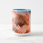 Cloud 9 Cat Zweifarbige Tasse (Mittel)