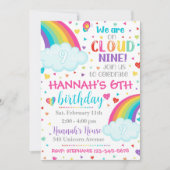 Cloud 9 Einladung, 9. Geburtstag Einladung (Vorderseite)