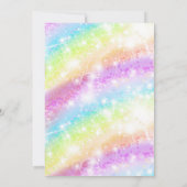 Cloud 9 Einladung zu Regenbogenwolken Einladung (Rückseite)