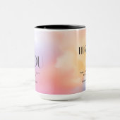 Cloud 9 farbenfrohe Pastel Brautparty Vielen Dank Tasse (Zentrum)