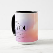 Cloud 9 farbenfrohe Pastel Brautparty Vielen Dank Tasse (Vorderseite Links)