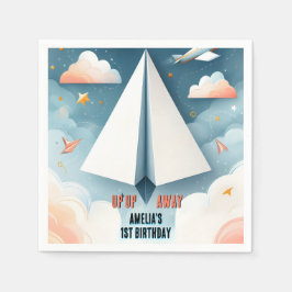 Cloud 9 Fly Kids Sky Joy Flugzeug 1. Geburtstag Serviette