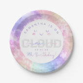 Cloud 9. Geburtstag Paper Tellers - Pastel Sky Pappteller (Vorderseite)