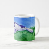 "Cloud 9" gemischte Rasse Hunde-Tasse Kaffeetasse (VorderseiteRechts)