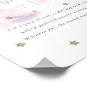 Cloud 9 Gold Stars Pink Baby Dusche wie Big Bly Poster (Ecke)