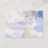 Cloud 9 Gouache Baby Shower Diaper Raffle Begleitkarte (Vorderseite)