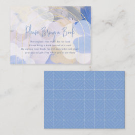 Cloud 9 Gouache Baby Shower Please Bring a Book Begleitkarte
