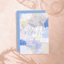 Cloud 9 Gouache Paint Brush Stroke Baby Dusche