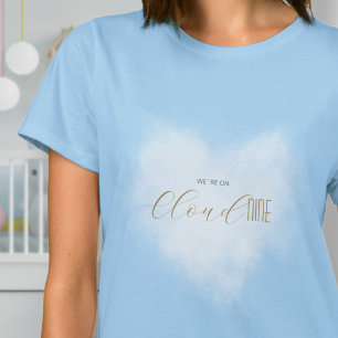 Cloud 9 Himmlisches Blau Baby Shower Mom Familie T-Shirt