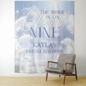 Cloud 9 Nine Pampas Brautparty Fotobooth Wandteppich (Beispiel)