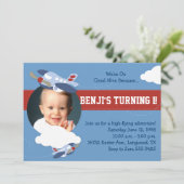 Cloud 9 - Party Einladung für das Flugzeug (Stehend Vorderseite)