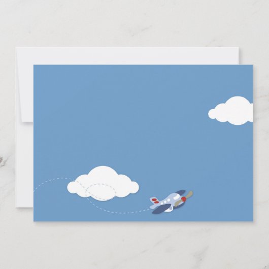 Cloud 9 - Party Einladung für das Flugzeug (Rückseite)