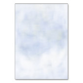Cloud 9 Pastel Blue Chic Brautparty Platzkarte Tischnummer (Rückseite)