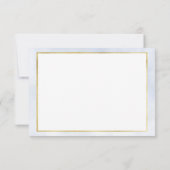 Cloud 9 Pastel Blue Elegantes Leeres Brautparty Dankeskarte (Rückseite)