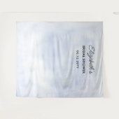 Cloud 9 Pastel Blue Sky Brautparty Hintergrund Wandteppich (Vorderseite (Horizontal))