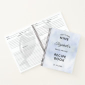 Cloud 9 Pastel Blue Sky Brautparty Rezept Buch (Innenseite)