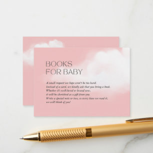 Cloud 9 Pink Girl Baby Shooting Books for Baby Begleitkarte