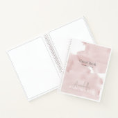 Cloud 9 Pink Sky Girl Babydusche Gästebuch Notizblock (Innenseite)