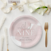 Cloud 9 Pink Sky Watercolor Bridal Shower