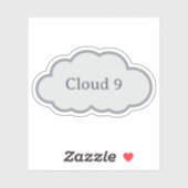 Cloud 9 - Relatable Cloud Aufkleber (Blatt)