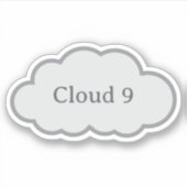 Cloud 9 - Relatable Cloud Aufkleber (Vorderseite)