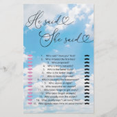 Cloud 9 sagte er sagte sie raten, wer sagte, es Sp (Vorderseite)