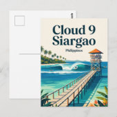 Cloud 9 Surf Break Philippinen Postkarte (Vorne/Hinten)