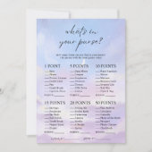 Cloud 9 Was ist in eurem Purse-Brautparty-Spiel? Einladung (Vorderseite)