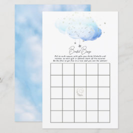 Cloud 9 Watercolor Brautparty Bingo