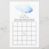 Cloud 9 Watercolor Brautparty Bingo (Vorderseite)