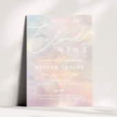 Cloud 9 Watercolor Sky Baby Dusche Einladung