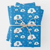 Cloud 9 Wrapping Paper Flat Sheet Set 3 Geschenkpapier Set (Beispiel)