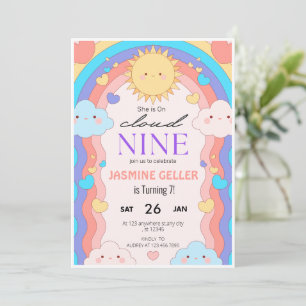 Cloud 9 zum Geburtstag Einladung