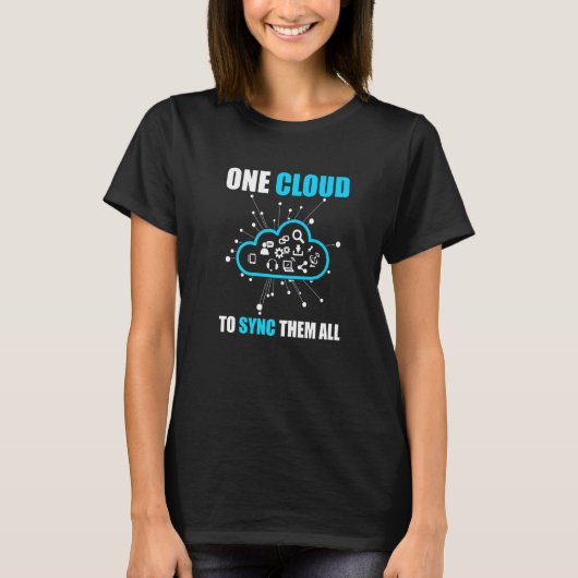 Cloud-Administrator für einen Cloud-Devops-Ingenie T-Shirt (Vorderseite)
