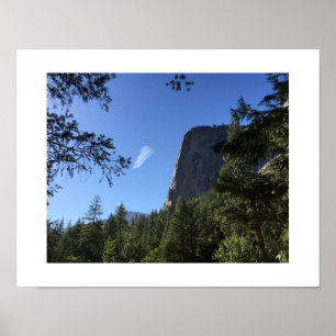 Cloud and Rock Yosemite Green Color Fotografy Poster