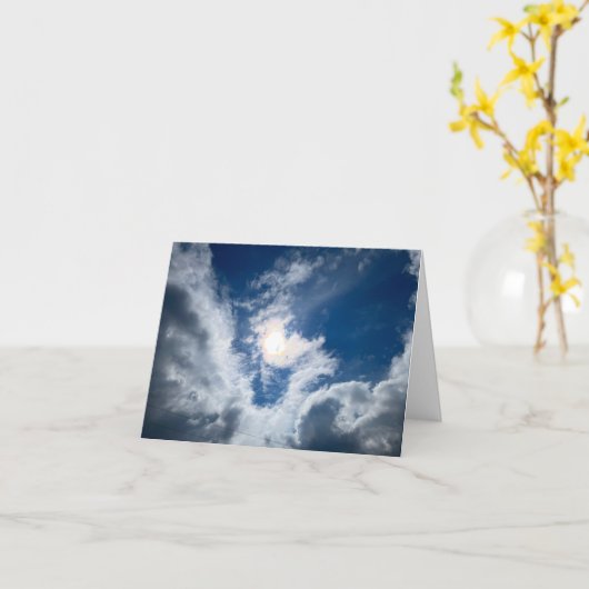 Cloud and Sun #3 Karte (Gelbe Blume)