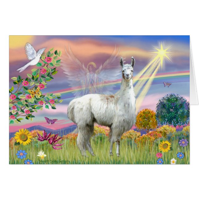 Cloud Angel und Llama (Vorderseite (Horizontal))