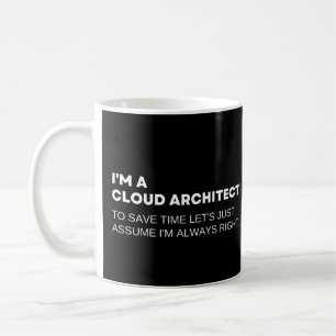 Cloud-Architekt Lustige Ingenieure Kaffeetasse