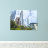 Cloud-Architektur von San Francisco Leinwanddruck (Insitu (Holzboden))