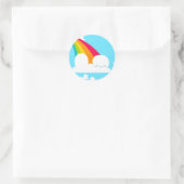 Cloud-Aufkleber Runder Aufkleber (Tasche)