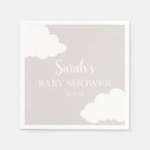 Cloud Baby Dusche Napkins Serviette (Vorderseite)