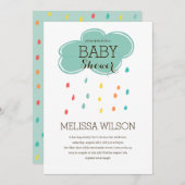 Cloud Baby Dusche Party Einladung (Vorne/Hinten)