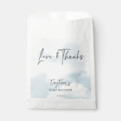 Cloud Baby Dusche Pastellwolken danke Ihnen für di Geschenktütchen (Vorderseite)