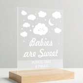 Cloud Baby Shower Fevor Acrylschild