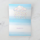 Cloud Baby sprinkblue water color vielen Dank Karte (Innenseite)