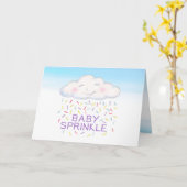 Cloud Baby sprinkblue water color vielen Dank Karte (Gelbe Blume)