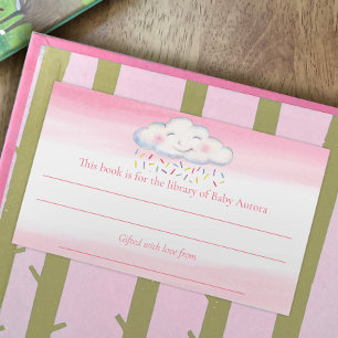 Cloud Baby sprinkink Sky Buch Wettbewerb Rechteckiger Aufkleber