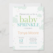 Cloud Baby Sprinkle Einladung drehen (Vorderseite)