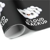 Cloud Backup Funny Computer Weather Puder Dunkle B Geschenkpapier (Rolleneckpunkt)